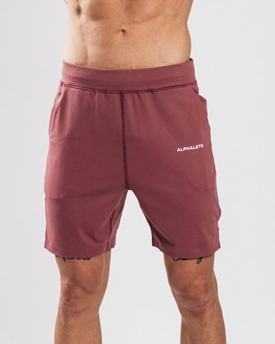 Alphalete 4-Way Stretch 8" Lyhyt Mauve | 479RPYIFQ