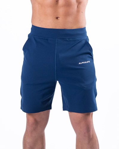 Alphalete 4-Way Stretch 8" Lyhyt Sininen | 387FKWUJN
