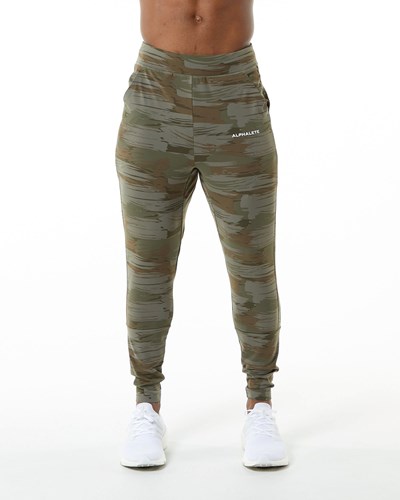 Alphalete 4-Way Stretch Jogger Oliivinvihreä Camo | 371FAHXZS