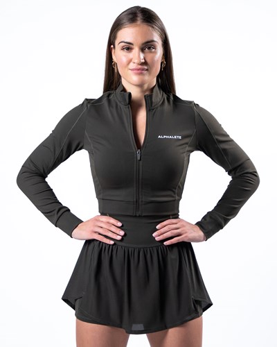 Alphalete 4-Way Stretch Track Jacket Harmaat | 416YMBWKO