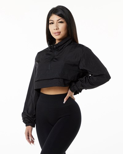 Alphalete All-Purpose Crop Jacket Mustat | 928QPRLFO