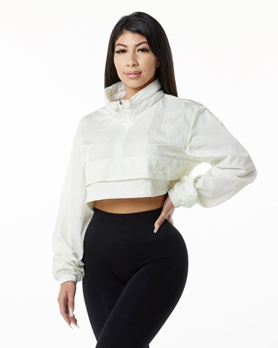 Alphalete All-Purpose Crop Jacket Sage | 426HBIYXQ