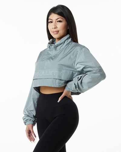 Alphalete All-Purpose Crop Jacket Sininen | 486CBQGEI