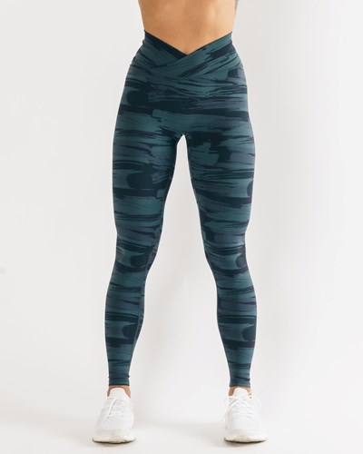 Alphalete All-Purpose Legging Sininen Camo | 693IHFQCJ