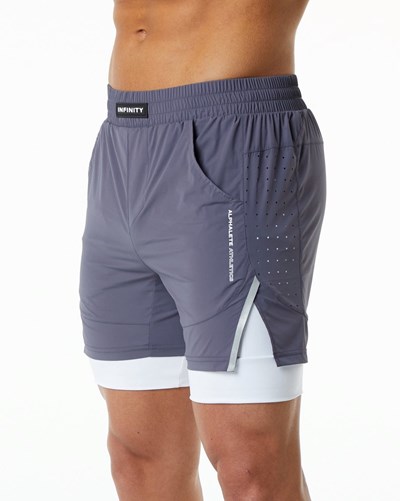Alphalete Compression Vuoratut Woven Koulutus Lyhyt Violetit | 527WNKBXP