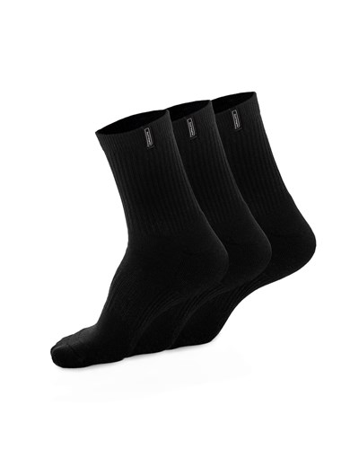 Alphalete Crew Sock Mustat | 641BTDKNC