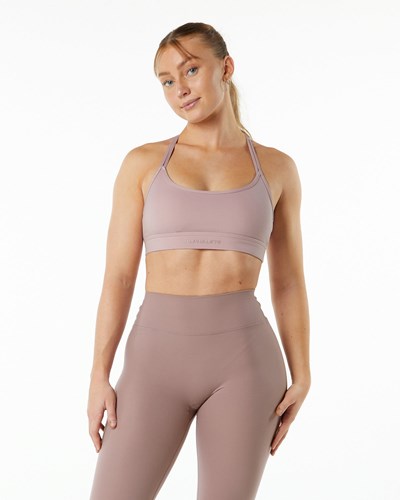 Alphalete Double Brushed Bra Violetit | 160JEZRSL