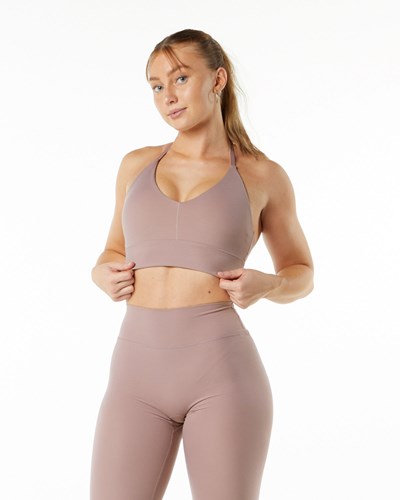 Alphalete Double Brushed Bra Violetit | 860AWOIGS