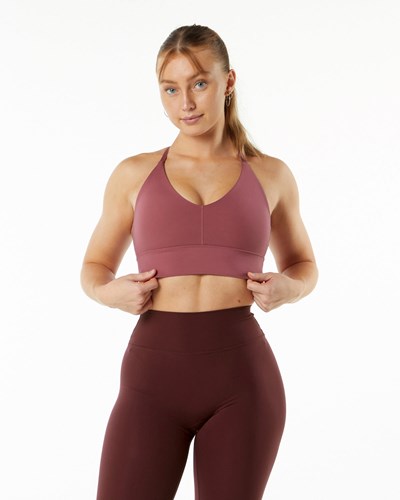 Alphalete Double Brushed Bra Wisteria | 785BWUPIN