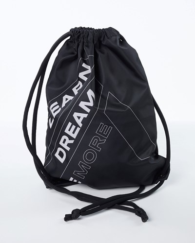 Alphalete Drawstring Bag Mustat | 045QLNAOU