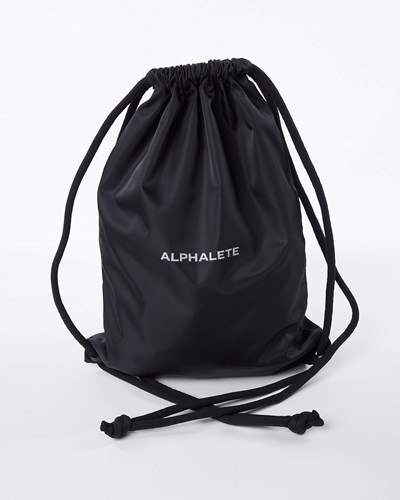 Alphalete Drawstring Bag Mustat | 841SGVNUF