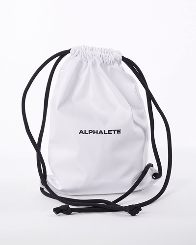 Alphalete Drawstring Bag Valkoinen | 540XLJMKV