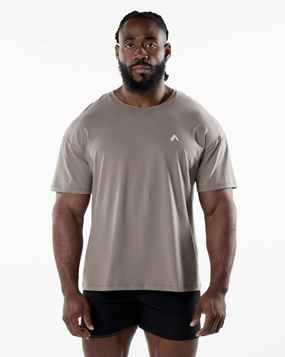 Alphalete Drop Shoulder Tee Cedar | 475NWIXAC