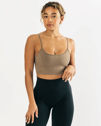 Alphalete Fitted Cropped Tank Oliivinvihreä | 704AQSIDX