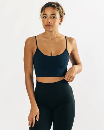 Alphalete Fitted Cropped Tank Teal | 871BTMVCF