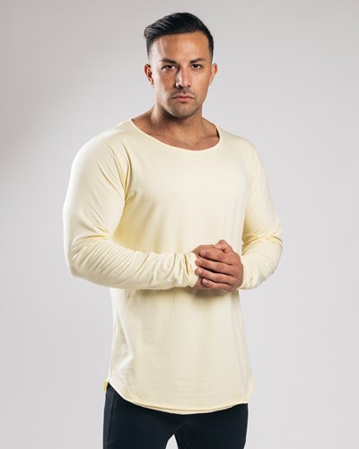 Alphalete Fitted Long Sleeve Sea Salt | 687QALRVJ