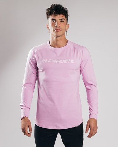 Alphalete Fitted Performance Long Sleeve Bloom | 637CQZDHG