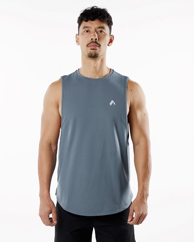 Alphalete Fitted Performance Tank Carbon | 968JNDRQI