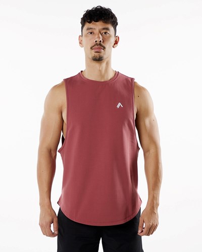 Alphalete Fitted Performance Tank Gingerbread | 728QGTJCI