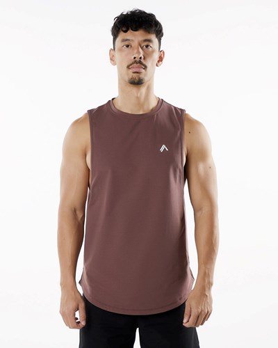 Alphalete Fitted Performance Tank Merlot | 498FGUEXT