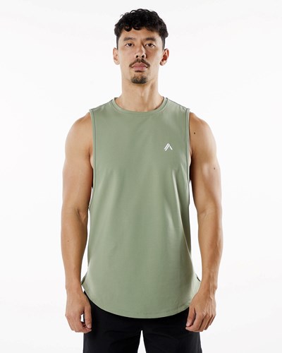 Alphalete Fitted Performance Tank Sage | 068CZBMUT