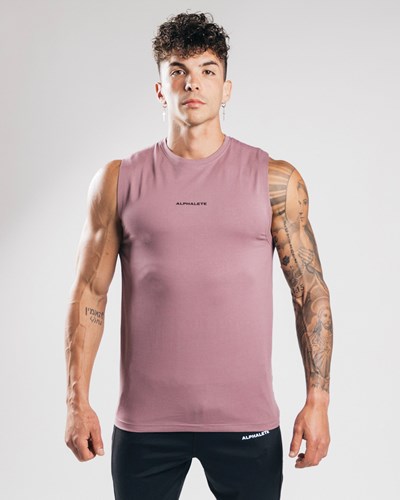 Alphalete Fitted Performance Tank Violetit | 952KGCAJL