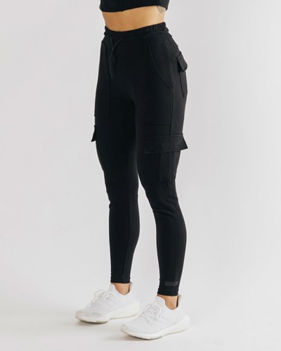 Alphalete Fitted Single-Brushed 29" Cargo Pant Mustat | 703GWQEZL