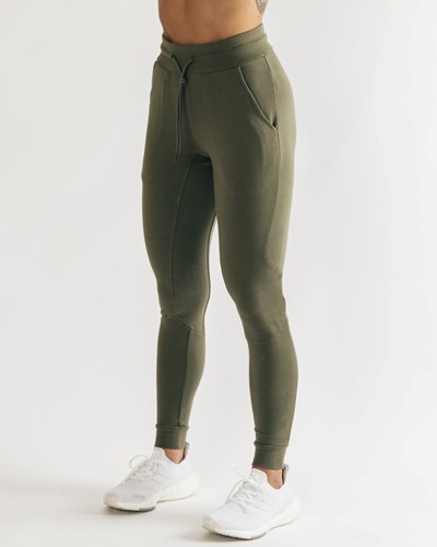 Alphalete Fitted Single-Brushed 29" Jogger Vaaleanoliivinvihreä | 914TJOEZN