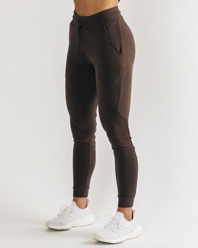 Alphalete Fitted Single-Brushed 29" Jogger Cocoa | 935BGZMJN