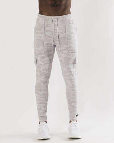 Alphalete Fitted Single-Brushed 30" Cargo Pant Hopea Camo | 078MNKJIG