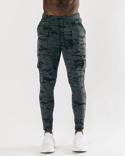 Alphalete Fitted Single-Brushed 30" Cargo Pant Camo | 769UXWHZQ