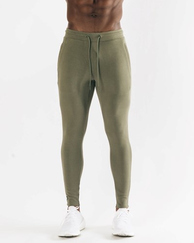 Alphalete Fitted Single-Brushed 30" Jogger Vaaleanoliivinvihreä | 158CZMJTK