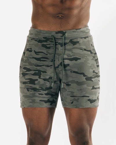 Alphalete Fitted Single-Brushed 7" Lyhyt Camo | 605JEVCON