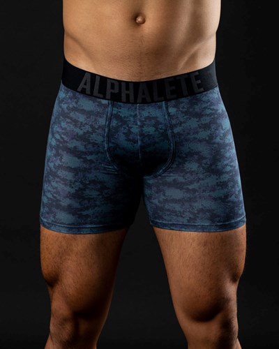 Alphalete Frictionless Modal Bokserin Brief Tummancamo | 173GWIMFR