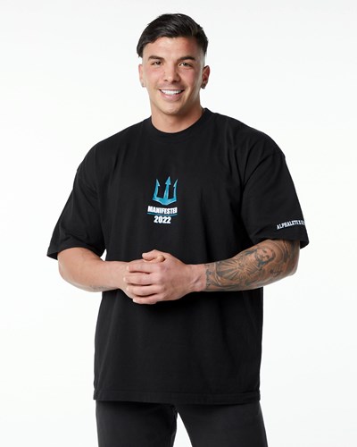 Alphalete Heavyweight Oversized Tee Mustat | 176CHSVKY