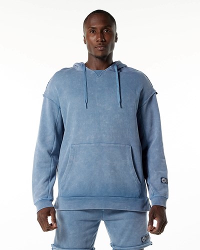 Alphalete Heavyweight Washed Terry Hoodie Sininen | 320ARBGVU