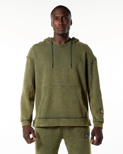 Alphalete Heavyweight Washed Terry Hoodie Vihreä | 426HRVGCA