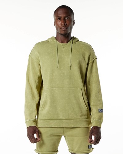 Alphalete Heavyweight Washed Terry Hoodie Vihreä | 571HWKMIY