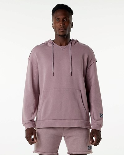 Alphalete Heavyweight Washed Terry Hoodie Pinkki | 843AFSWQH