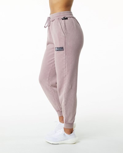 Alphalete Heavyweight Washed Terry Jogger Pinkki | 013XMSHGL