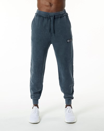 Alphalete Heavyweight Washed Terry Jogger Sininen | 056SOBXQE