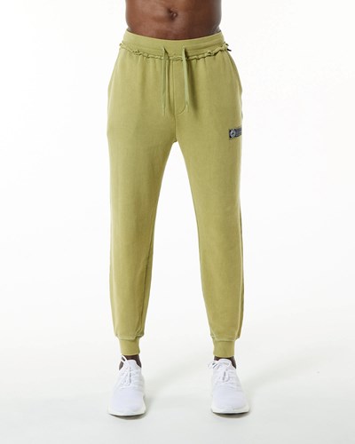 Alphalete Heavyweight Washed Terry Jogger Vihreä | 187UJRIXN