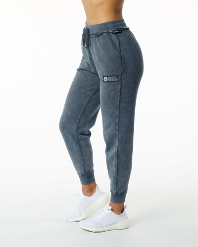 Alphalete Heavyweight Washed Terry Jogger Sininen | 247OEQTVB
