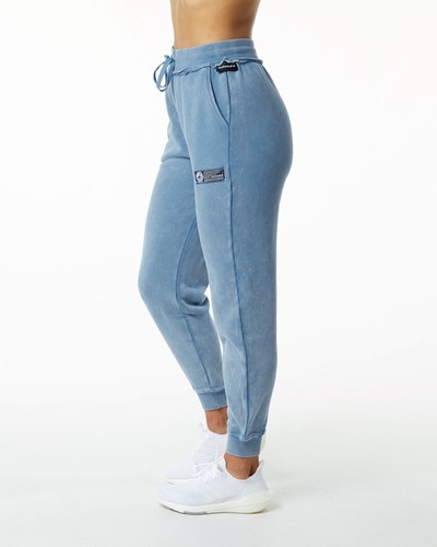 Alphalete Heavyweight Washed Terry Jogger Sininen | 321MAGVCN