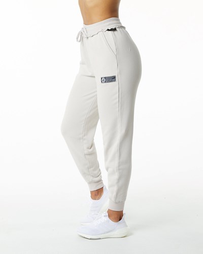 Alphalete Heavyweight Washed Terry Jogger Moonstone | 835KEFJGO