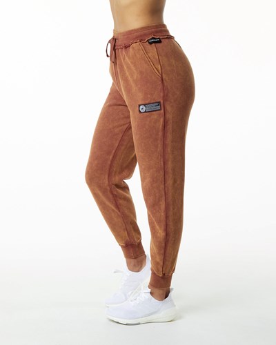 Alphalete Heavyweight Washed Terry Jogger Bloodstone | 862NAFQSM