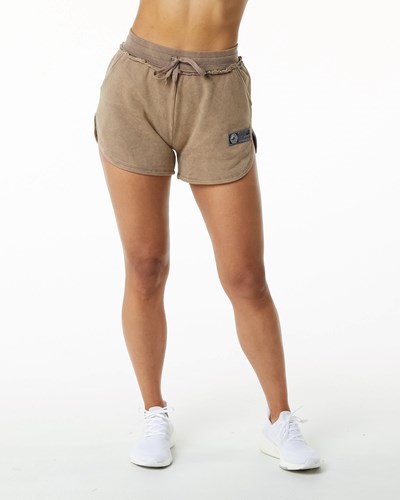 Alphalete Heavyweight Washed Terry Lyhyt Smokey Quartz | 290ZNBJRX