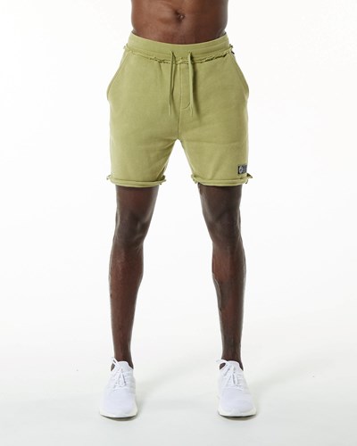 Alphalete Heavyweight Washed Terry Lyhyt Vihreä | 429QLWHZA