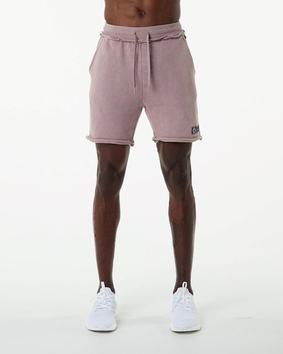 Alphalete Heavyweight Washed Terry Lyhyt Pinkki | 590LSWVNY