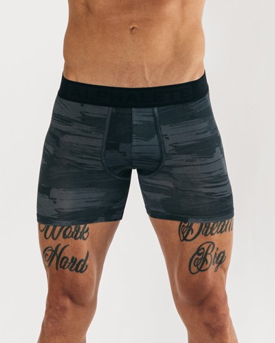 Alphalete Hengittävä Modal Bokserin Brief Mustat Camo | 714HKPJQA